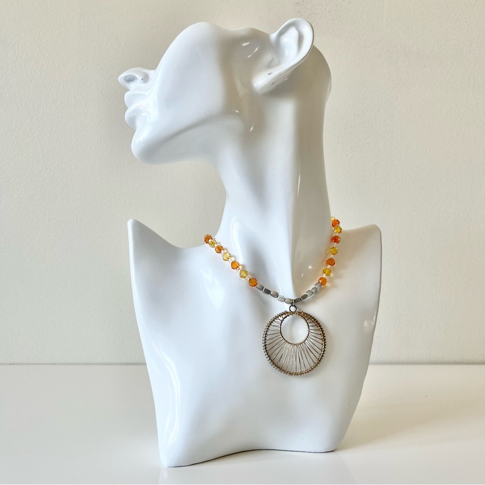 Beaded Pendant Necklace